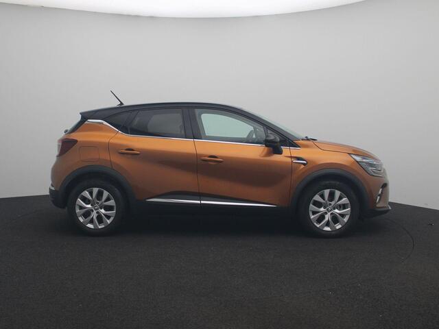 Renault CAPTUR E-Tech Hybrid 145 Intens | Pack Navigation met Apple CarPlay & Android Auto | Standaard veiligheidspakket | Parkeersensoren v + a met achteruitrijcamera | Elektrisch verwarmbare en handmatig inklapbare buitenspiegels | E-shifter met zwevende middenconsole