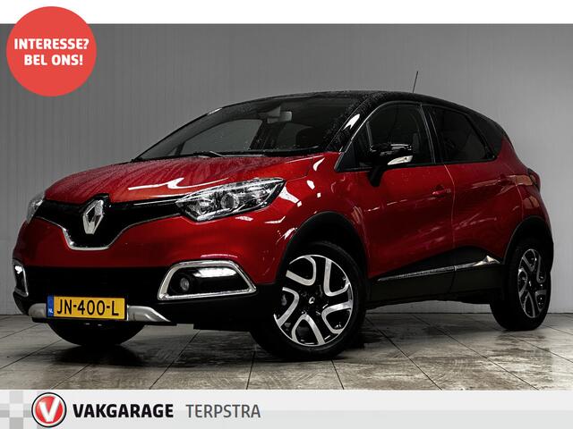 Renault CAPTUR 0.9 TCe Xmod/ Trekhaak/ LEDER/ Stoelverw./ Keyless/ Camera/ 17'' LMV/ Extra getint glas/ Regensensor/ R-Link Navi/ Clima/ Cruise/ Bluetooth/ Armsteun/ Multi. LEDER. Stuur/ Mistl./ PDC.