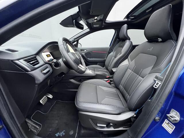 Renault CAPTUR 1.6 E-Tech full hybrid 145 esprit Alpine / Fabrieksgarantie tot 09-2026** / Schuifdak / Stuur-, stoel- en voorruitverwarming / Navi groot scherm / Apple Carplay Android / 19" LM wielen /