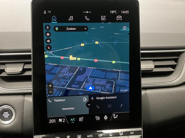 Renault CAPTUR 1.3 mild hybrid 140 techno / 1200 KG Trekgewicht / Stoel- en Stuurverwarming / Google Maps Navigatie / Camera / Climate Control / Cruise Control /