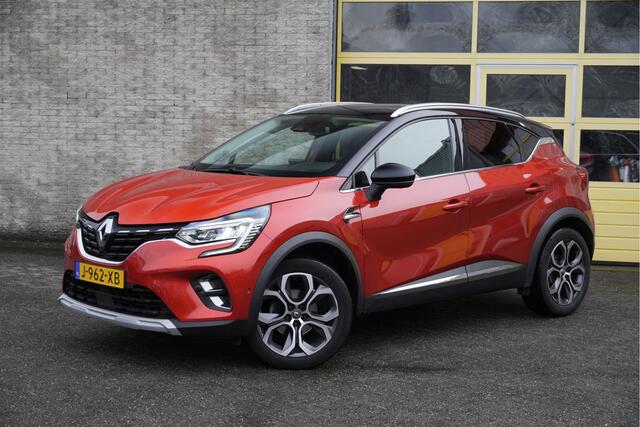 Renault CAPTUR 1.3 TCe 131PK! Automaat Edition One BJ2020 Lmv 18" | Led | Pdc | Keyless entry | Trekhaak | 360° Camera | Dashboard verlichting | App-Connect | Groot navi | Bose Audio | Climate control | Cruise control | Leder/Stof bekleding | Extra getint glas