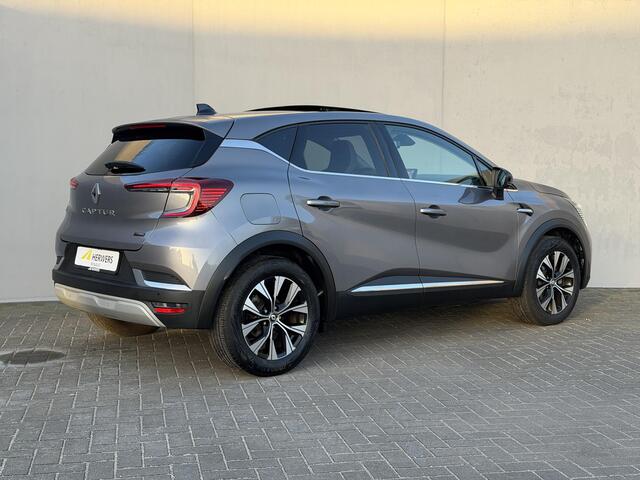 Renault CAPTUR 1.6 E-Tech full hybrid 145 techno / Schuif & Kanteldak / Dealer Onderhouden / Adaptieve Cruise / Stoel & Stuurwielverwarming / Navigatie / AppleCarplay & Android Auto / Dodehoek Detectie / Camera / Volledig digitaal instrumentenpaneel / LED / DAB /