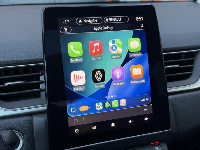 Renault CAPTUR 1.6 E-Tech full hybrid 145 techno / Schuif & Kanteldak / Dealer Onderhouden / Adaptieve Cruise / Stoel & Stuurwielverwarming / Navigatie / AppleCarplay & Android Auto / Dodehoek Detectie / Camera / Volledig digitaal instrumentenpaneel / LED / DAB /