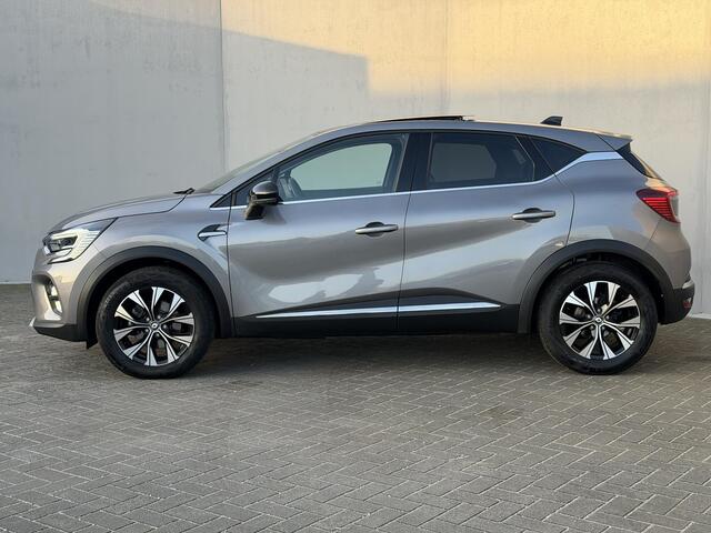 Renault CAPTUR 1.6 E-Tech full hybrid 145 techno / Schuif & Kanteldak / Dealer Onderhouden / Adaptieve Cruise / Stoel & Stuurwielverwarming / Navigatie / AppleCarplay & Android Auto / Dodehoek Detectie / Camera / Volledig digitaal instrumentenpaneel / LED / DAB /