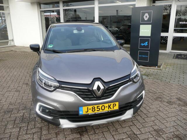 Renault CAPTUR 1.3 TCe 150 EDC/AUT. Intens PARK ASSIST V+A/ CAMERA ACHTER/ STOF/LEDER TEP INTERIEUR MET ARMSTEUN VOOR/ FULL LED/ R-LINK NAVIGATIE MET ANDROID AUTO/ PACK ROUGE/ RIJKLAAR! DEALER ONDERHOUDEN!