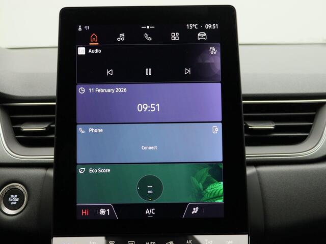 Renault CAPTUR Techno mild hybrid 160 EDC Automaat | openR multimediasysteem met 10,4" touchscreen met Apple CarPlay & Android Auto | Climate Control | Parkeersensoren met achteruitrijcamera | Two-tone metaalkleur |