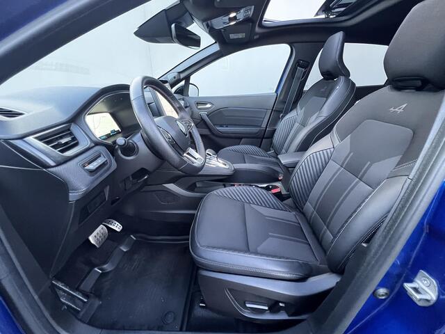 Renault CAPTUR 1.6 E-Tech full hybrid 145 esprit Alpine Automaat / Fabrieksgarantie tot 07-2027 < 100.000 km** / Schuifdak / Camera 360° /Stuur-, stoel- en voorruitverwarming / Adaptieve CC / Parkeer assistent / Navigatie / Apple Carplay Android / LM 18" wielen / 18" LM