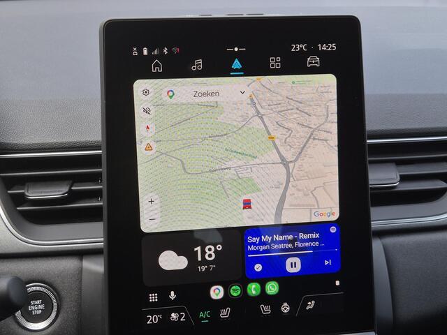 Renault CAPTUR 1.3 mild hybrid 160 techno / Fabrieksgarantie tot 04-2027 / Navigatie via Apple Carplay of Android Auto / Stuur- & Stoel verwarming / Achteruitrijcamera / Adaptief cruise control / Trekgewicht 1200 kg / Keyless Entry/Start / Climate control /