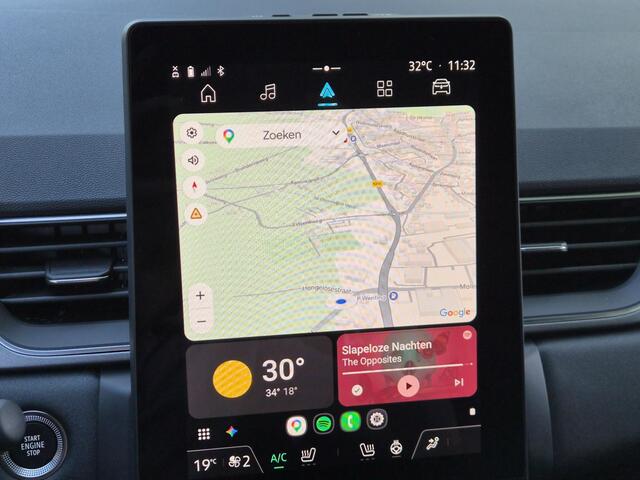 Renault CAPTUR 1.8 E-Tech full hybrid 160 techno / Fabrieksgarantie tot 12-2028 / Adaptieve CC / Pack winter / Stuur- en stoelverwarming / Navi groot scherm / Apple Carplay Android / 18" LM wielen /