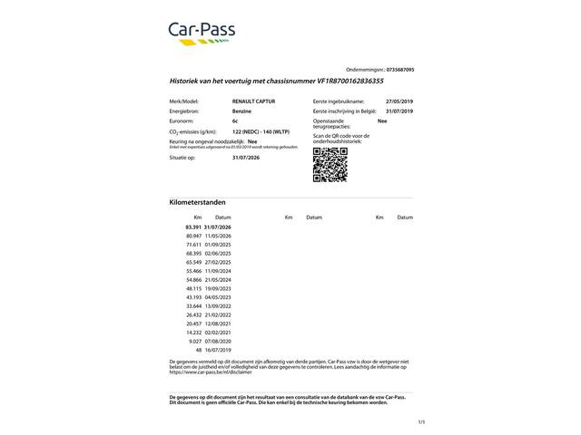 Renault CAPTUR 0.9 TCe Intens Leder/Navi/Camera/83dkm...