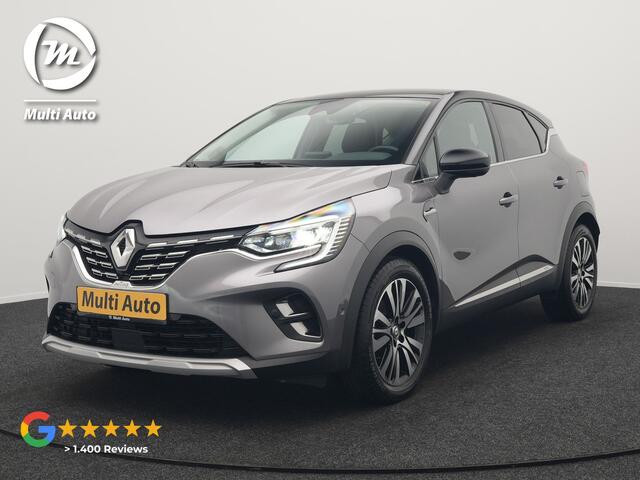 Renault CAPTUR 1.6 E-Tech Initiale Paris PHEV 160pk Dealer O.H | Adaptive Cruise | 360 Camera | Lederen Sportstoelen Verwarmd | Stuur Verwarmd | Blis | Keyless | Navigatie | DAB | 18"L.M | Plug In Hybrid |