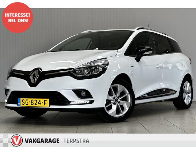 Renault CLIO Estate 0.9 TCe Limited/ Navi/ DAB+/ Airco/ Cruise/ Elek. pakket/ Isofix/ Bluetooth/ Armsteun/ Multi. LEDER. Stuur/ 16'' LMV/ Mistl./ PDC/ Extra getint glas.