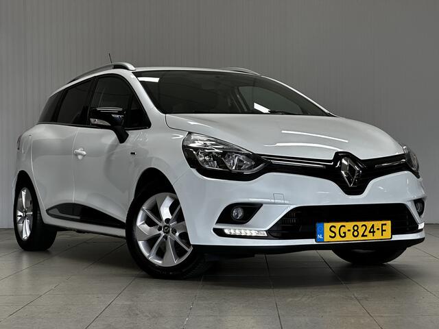 Renault CLIO Estate 0.9 TCe Limited/ Navi/ DAB+/ Airco/ Cruise/ Elek. pakket/ Isofix/ Bluetooth/ Armsteun/ Multi. LEDER. Stuur/ 16'' LMV/ Mistl./ PDC/ Extra getint glas.
