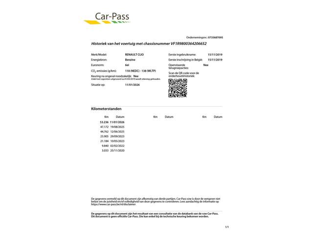 Renault CLIO Estate 0.9 TCe Intens Navi/Klima/Cruise/53dkm...