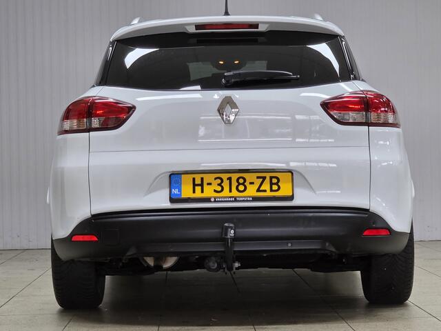 Renault CLIO Estate 0.9 TCe Zen/ Facelift!/ Trekhaak/ Extra getint glas/ PDC/ Apple + Android/ DAB+/ Navi/ Airco/ Cruise/ Elek. pakket/ Isofix/ Bluetooth/ Multi. Stuur/ Armsteun/ LED Dagrijverl./ Dakrails.