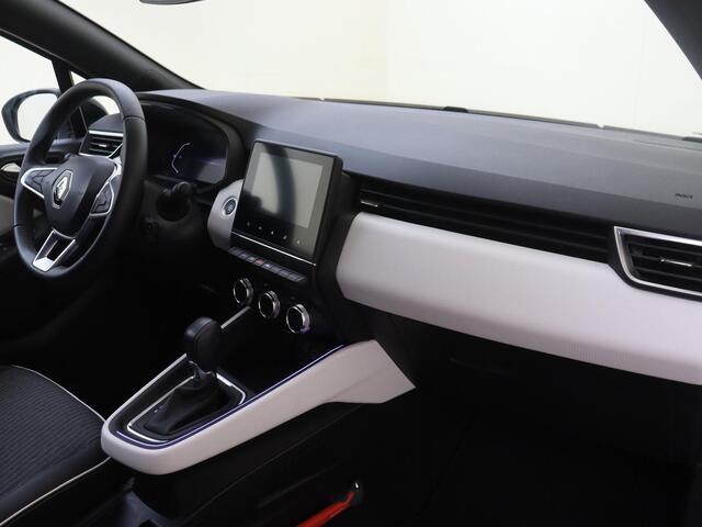 Renault CLIO 1.6 E-Tech Hybrid 145 Techno | Pack Advanced Safety | Apple Carplay/Android Auto | cruise control | electronic climate control | kunstlederen/stof bekleding | LED koplampen | lichtmetalen velgen 16" | navigatiesysteem | rijstrooksensor met correctie