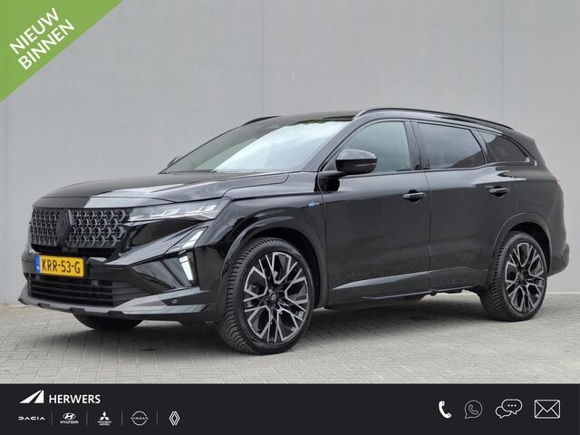 Renault ESPACE E-Tech full hybrid 200 esprit Alpine 7p. / Fabrieksgarantie tot 10-2027 / All season banden / Trekgewicht 1500 kg / panoramadak var. transparantie / Stuur- Stoel & Voorruitverwarming / Elektrische achterklep / Head Up Display / Rondomzicht camera /