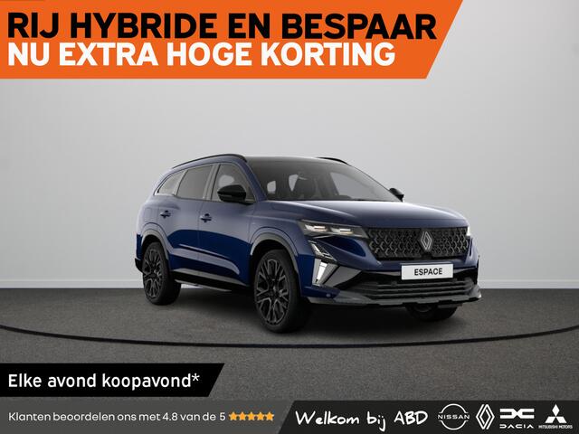 Renault ESPACE esprit Alpine Hybrid 200 | Elektronisch geregelde airconditioning | ISOFIX-bevestigingssysteem voor kinderzitjes buitenste zitplaatsen achter | Renault Handsfree Card voor openen, sluiten en starten zonder sleutel
