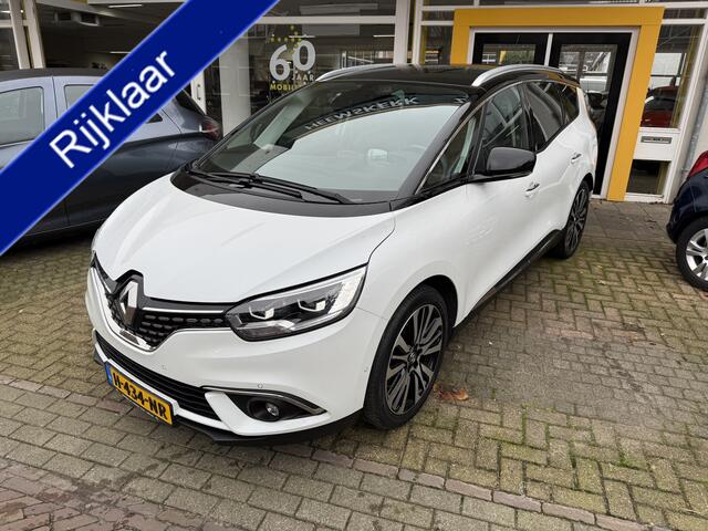 Renault GRAND SCENIC 1.3 TCe Initiale Paris PANORAMADAK CAMERA PARKSENSOREN AUTOM INPARKEREN TREKHAAK LICHTMETALEN VELGEN 20 " LEDEREN BEKLEDING MASSAGE STOEL
