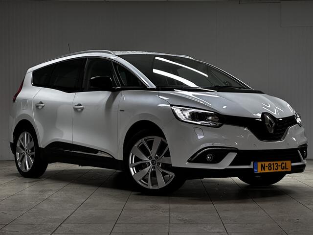 Renault GRAND SCENIC 1.3 TCe Limited/ Trekhaak/ 20'' LMV/ Camera/ Keyless/ Stoelverw./ Lane-Assist./ PDC V+A/ Extra getint glas/ Grootlicht Assist./ Navi/ Clima/ Cruise/ Multi. LEDER. Stuur/ Mistl./ Chroom.