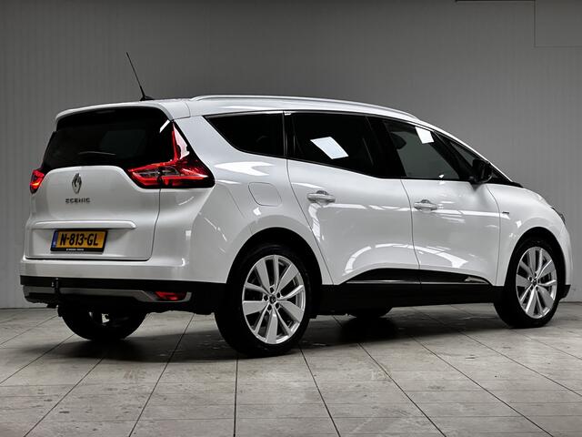 Renault GRAND SCENIC 1.3 TCe Limited/ Trekhaak/ 20'' LMV/ Camera/ Keyless/ Stoelverw./ Lane-Assist./ PDC V+A/ Extra getint glas/ Grootlicht Assist./ Navi/ Clima/ Cruise/ Multi. LEDER. Stuur/ Mistl./ Chroom.