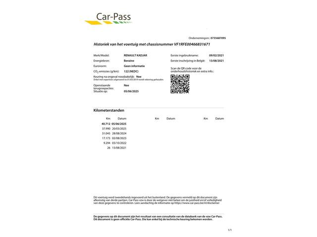 Renault KADJAR 1.3 TCe Intens Automaat/Navi/Camera/40dkm...