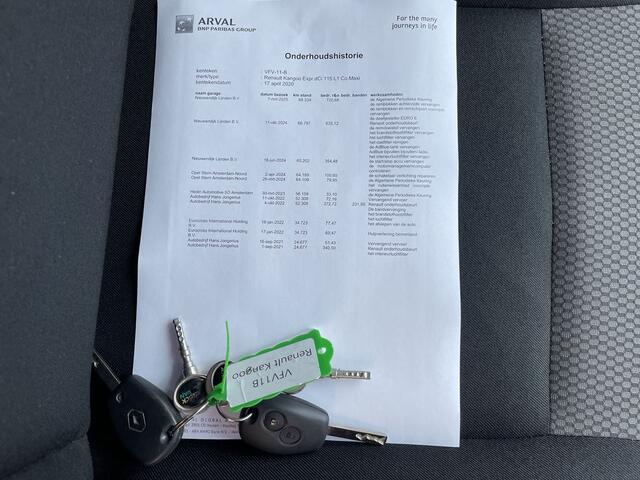Renault KANGOO 1.5 dCi E6 115pk Maxi R-link Lease ¤210 p/m Airco, Navi, PDC, Trekhaak, onderhoudshistorie aanwezig