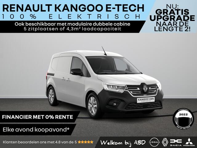 Renault KANGOO Extra 44 kWh | Achteruitrijcamera | Adaptive cruise control met instelbare snelheidsbegrenzer | Blind Spot Warning