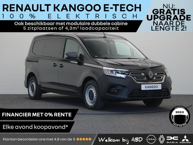 Renault KANGOO Advance - Dubbele Cabine 44 kWh | Cruise control en snelheidsbegrenzer | Elektrisch bedienbare ramen (met sneltoets bestuurderszijde) | Elektronisch geregelde airconditioning