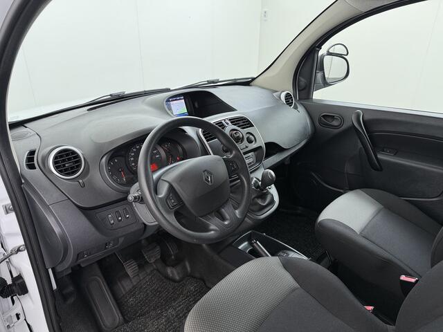 Renault KANGOO 1.5dCi 81PK Trekhaak Navi Euro 6 Imperiaal Airco Cruise Control Bluetooth Pdc Inbouwkasten Betonplex Vloer Wandbetimmering Schuifdeur 1e Eigenaar Origineel Nederlandse Auto