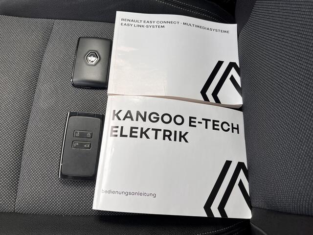 Renault KANGOO E-Tech Open Sesame Advance 22 kW 44 kWh / Dealer onderhouden / Accu SoH 99,38 % / 1.500 kg trekgewicht / WLTP 279 km stad 397 km / Navigatie / Apple Carplay Android / / Camera / All Season banden /