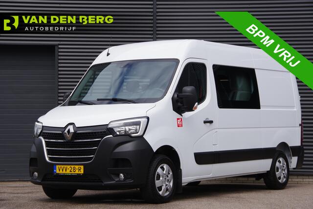Renault MASTER T35 2.3 dCi 150PK L2H2 RED, DC-7P, TREKHAAK, CAMERA, CRUISE, NAVI, AIRCO, PARKEERSENSOREN, NL AUTO, NAP, DUBBELE CABINE