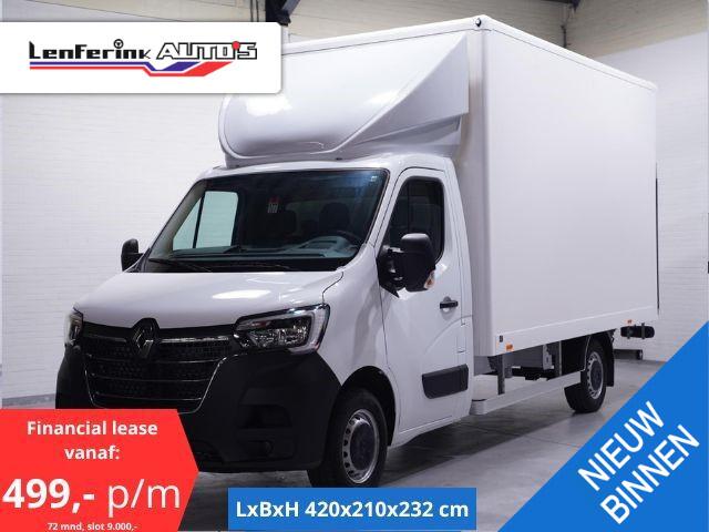 Renault MASTER 2.3 DCi 165 pk Bakwagen met Laadklep en Zijdeur R Airco, Cruise Control, LxBxH 420x210x232 cm, Nieuw