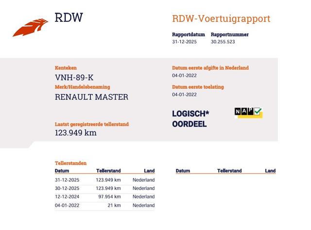 Renault MASTER T35 2.3 dCi 136pk Euro 6 L2H2 - 2.5t KG Trekhaak - Navi