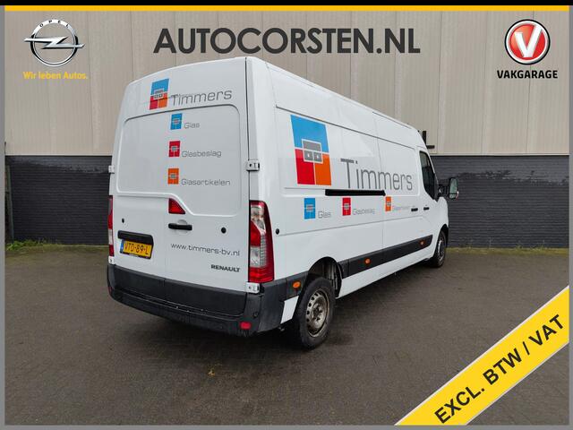 Renault MASTER T35 2.3DCi 150PK L3H2 3-Persoons Euro 6 Camera Airco Cruise Control Dodehoek Assist Pdc Bluetooth Energy Comfort Schuifdeur Achterdeuren Lat om Lat Betimmering 1e Eigenaar Origineel Nederlandse Auto