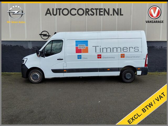 Renault MASTER T35 2.3DCi 150PK L3H2 3-Persoons Euro 6 Camera Airco Cruise Control Dodehoek Assist Pdc Bluetooth Energy Comfort Schuifdeur Achterdeuren Lat om Lat Betimmering 1e Eigenaar Origineel Nederlandse Auto