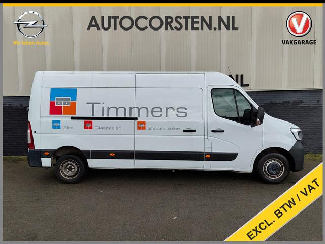 Renault MASTER T35 2.3DCi 150PK L3H2 3-Persoons Euro 6 Camera Airco Cruise Control Dodehoek Assist Pdc Bluetooth Energy Comfort Schuifdeur Achterdeuren Lat om Lat Betimmering 1e Eigenaar Origineel Nederlandse Auto