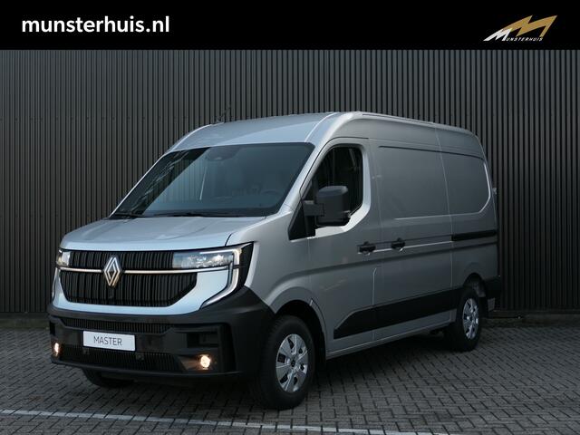 Renault MASTER T35 2.0 dCi 170 L2H2 Extra - NIEUW! - Zilver! - Dubbele schuifdeur - Trekhaak - Incl. vloerplaat & zijwandbekleding