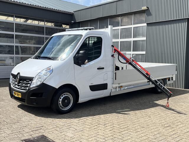 Renault MASTER T31 Z.E. L3H1 100% Elektrische Maxilift m50 laadkraan Airco Achterruitrijcamera Gereedschapskist Open laadbak Pick-up Ideaal voor emissie zone zero!!
