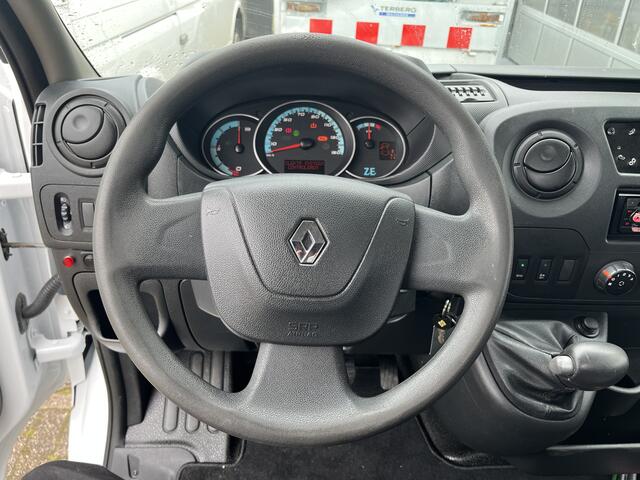 Renault MASTER T31 Z.E. L3H1 100% Elektrische Maxilift m50 laadkraan Airco Achterruitrijcamera Gereedschapskist Open laadbak Pick-up Ideaal voor emissie zone zero!!