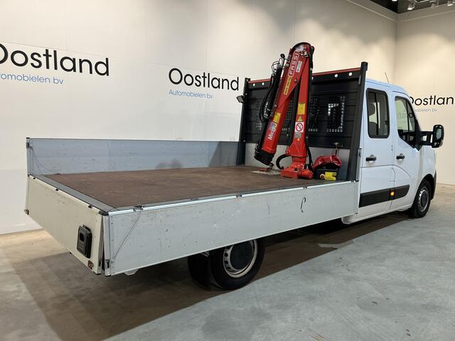 Renault MASTER 2.3 dCi 145 PK L3 DC Dubbel Cabine Open Laadbak / Fassi Kraan / Euro 6 / Airco / Trekhaak / Cruise Control / 7-Zits / 20.200 KM !!