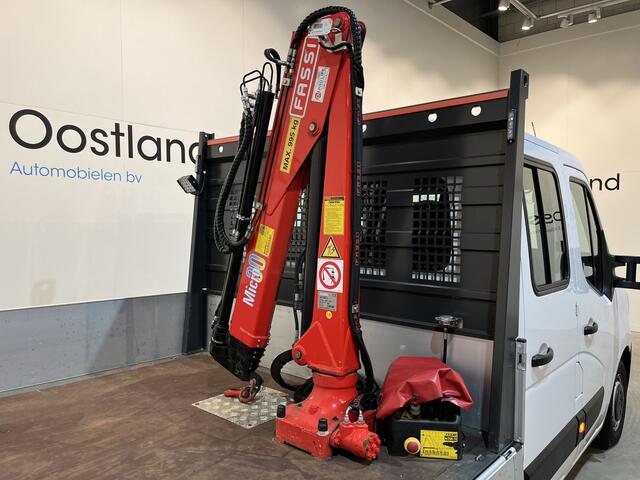 Renault MASTER 2.3 dCi 145 PK L3 DC Dubbel Cabine Open Laadbak / Fassi Kraan / Euro 6 / Airco / Trekhaak / Cruise Control / 7-Zits / 20.200 KM !!