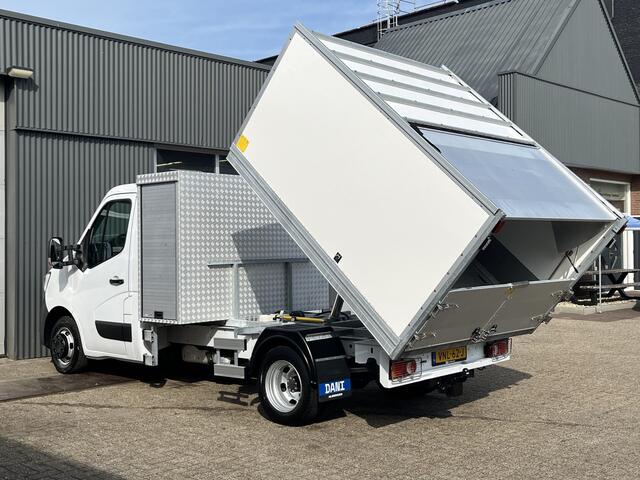 Renault MASTER 2.3 dCi 145pk N1 Kipper Snipperopbouw Snipperwagen Gereedschapskist Trekhaak 3000kg trekgewicht 3-Persoons Openlaadbak Pick-up Kieper Boomverzorging Airco Cruise controle Telefoonverbinding Euro 6