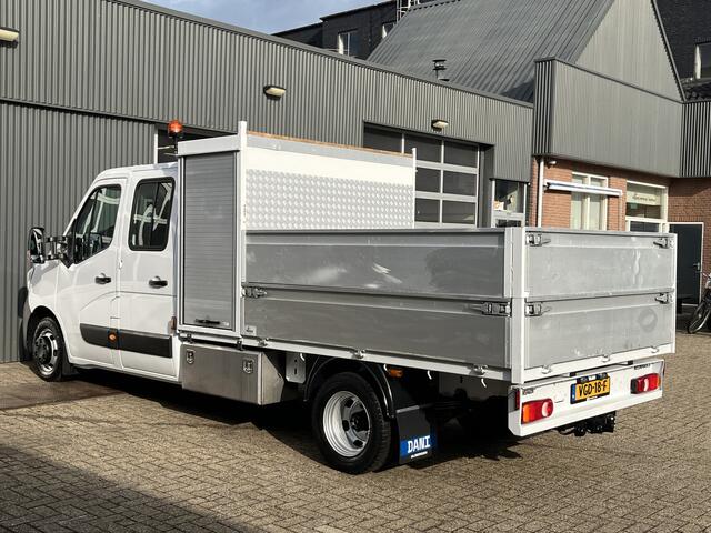 Renault MASTER T35 2.3 dCi 145 L3 DC Airco Cruise controle Trekhaak 3500kg trekgewicht Open laadbak Pick-up 5-Persoons Standkachel Telefoonverbinding Gereedschapskist Hoge schotten Euro 6
