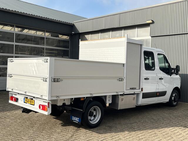 Renault MASTER T35 2.3 dCi 145 L3 DC Airco Cruise controle Trekhaak 3500kg trekgewicht Open laadbak Pick-up 5-Persoons Standkachel Telefoonverbinding Gereedschapskist Hoge schotten Euro 6