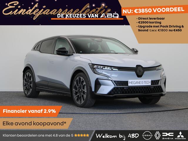 Renault MEGANE E-Tech Esprit Alpine Comfort range | Adaptive Cruise Control | Adaptive Vision LED koplampen met geïntegreerde mistlampfunctie | Elektrisch verwarmbare voorstoelen