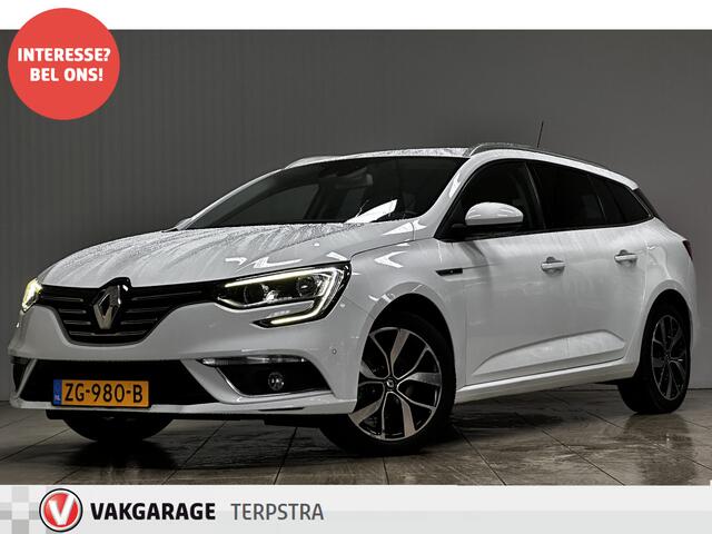 Renault MEGANE Estate 1.3 TCe Bose/ Groot Navi/ Lane-Assist./ 17'' LMV/ Camera/ Extra getint glas/ Keyless/ Half-Leder/ Grootlicht Assist./ Ambient Light/ PDC V+A/ Apple + Android/ DAB+/ Multi. LEDER. Stuur/.