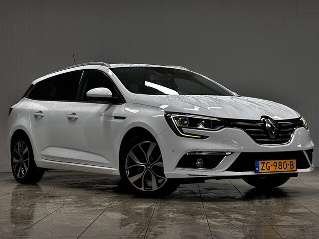 Renault MEGANE Estate 1.3 TCe Bose/ Groot Navi/ Lane-Assist./ 17'' LMV/ Camera/ Extra getint glas/ Keyless/ Half-Leder/ Grootlicht Assist./ Ambient Light/ PDC V+A/ Apple + Android/ DAB+/ Multi. LEDER. Stuur/.