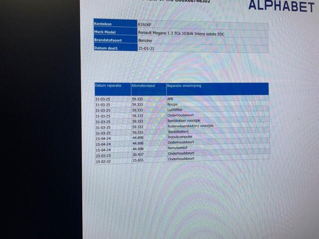 Renault MEGANE Estate 1.3 TCe Intens Automaat - Digitaal Cockpit, Carplay, Navi, Cruise