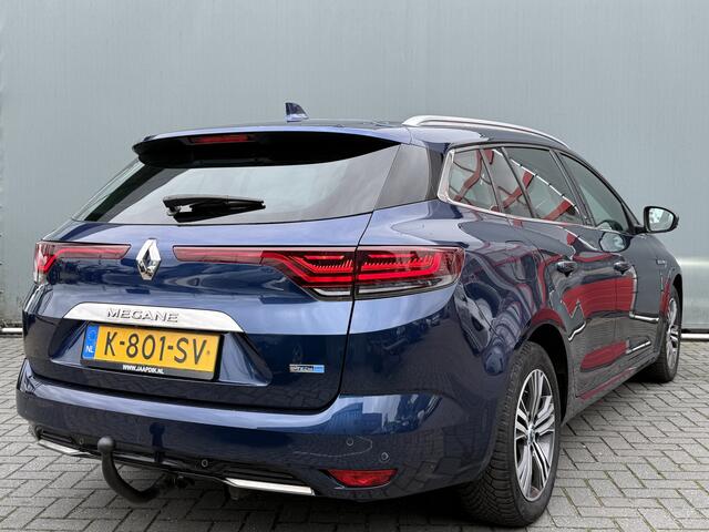 Renault MEGANE Estate BWJ 2021 1.6 E-Tech Plug-In 122 PK Hybrid 160 Intens TREKHAAK | FULL LED | BOSE | HEAD-UP DISPLAY | KEYLESS | STOELVERW. + STUURVERW. | HALF LEDER | CAMERA | CARPLAY + ANDROID | NAVI | CLIMA | CRUISE | LMV | PDC